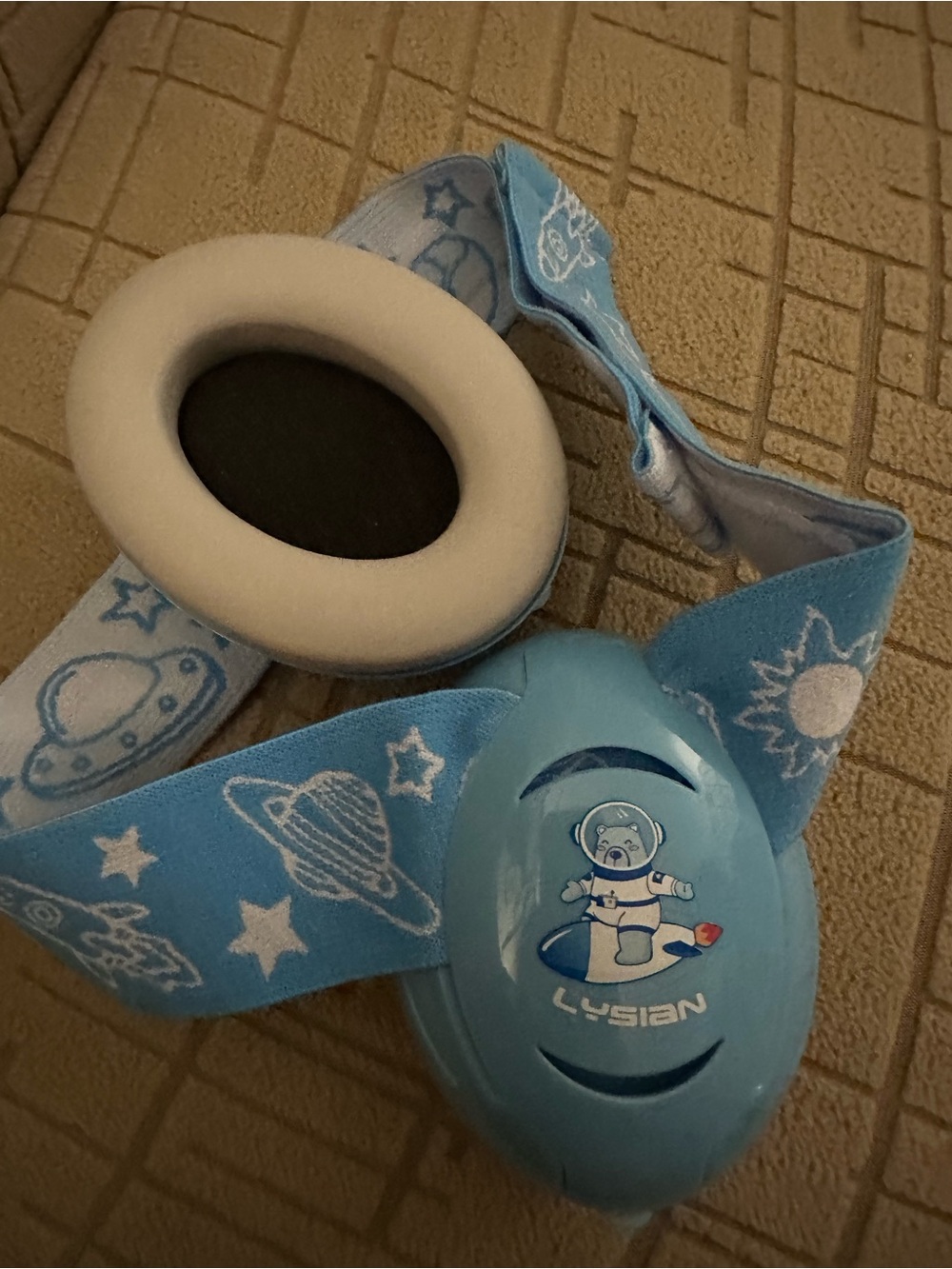 Kids Blue Space Headphones - Comfortable Adjustable Fit